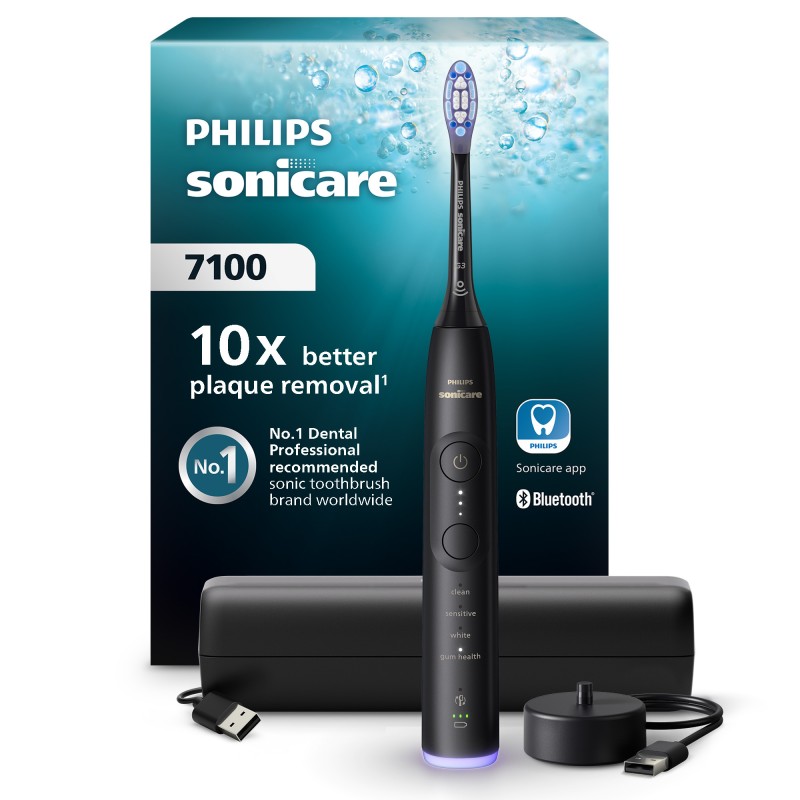 Philips Sonicare 7100 series HX7421 Elektrisk Tandbørste Sort Philips Sonicare 7100 series HX7421 Elektrisk Tandbørste Sort
